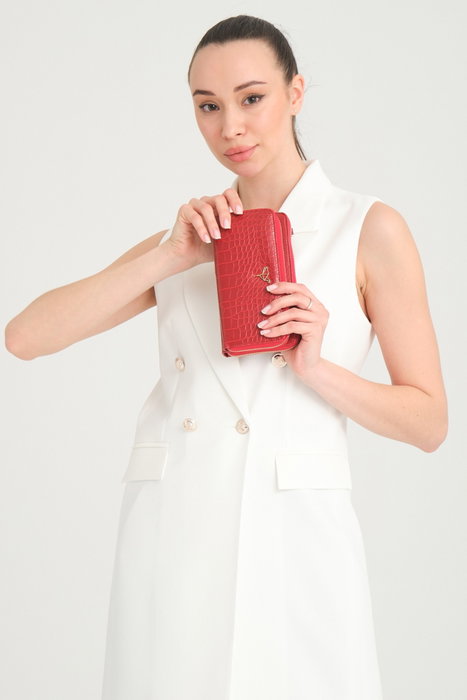 Zoozie Bags Lizard - Red Cartera para Mujer